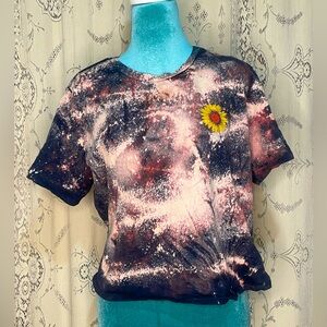 French pastry: up-cycled tie dye cropped top
